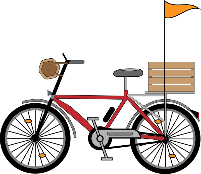 Bicycle Basket To go biking Stickdatei – Fahrzeuge