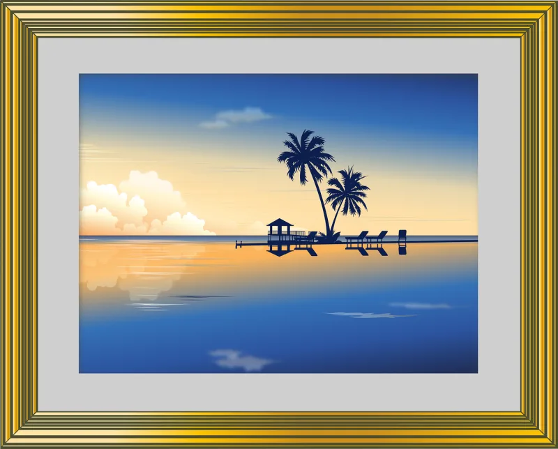 Frame Photo frame Painting Stickdatei – Natur