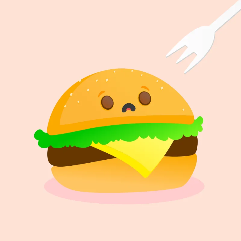 Hamburger Burger Food Stickdatei – Essen & Trinken