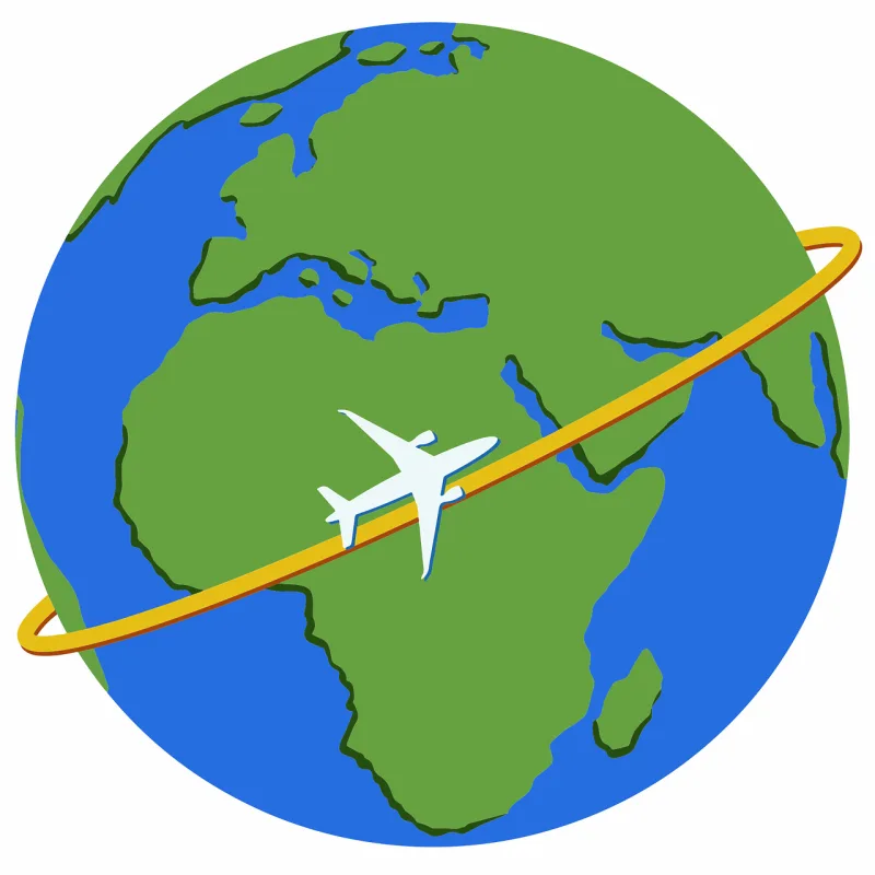 Plane Globe Earth Stickdatei – Fahrzeuge