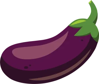 Eggplant Plant Vegetable Stickdatei