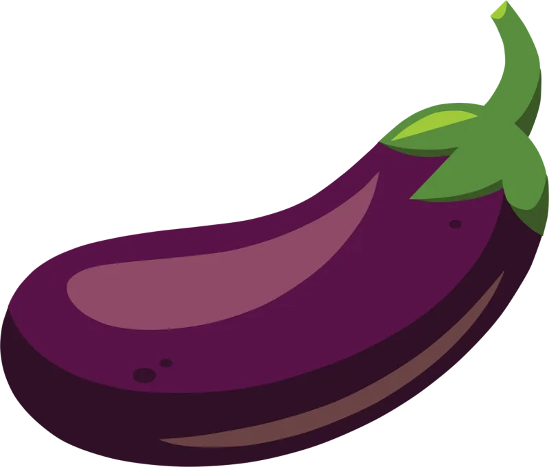 Eggplant Plant Vegetable Stickdatei – Essen & Trinken