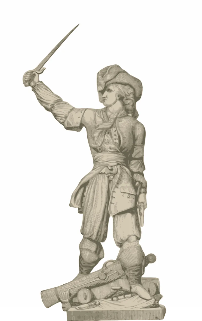 Jean bart Corsair Pirate Stickdatei – Kinder