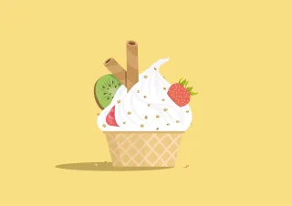 Ice cream Cream Dessert Stickdatei