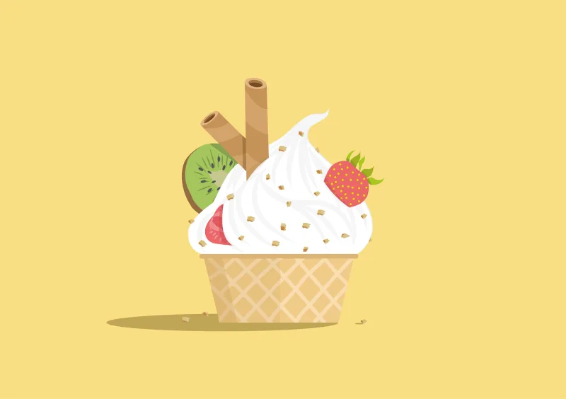 Ice cream Cream Dessert Stickdatei – Kinder