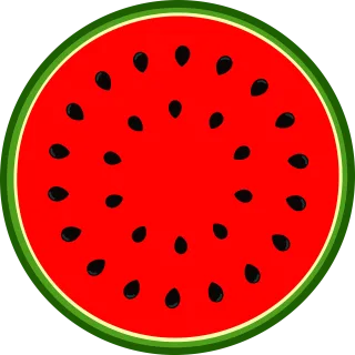 Watermelon Melon Fruit Stickdatei
