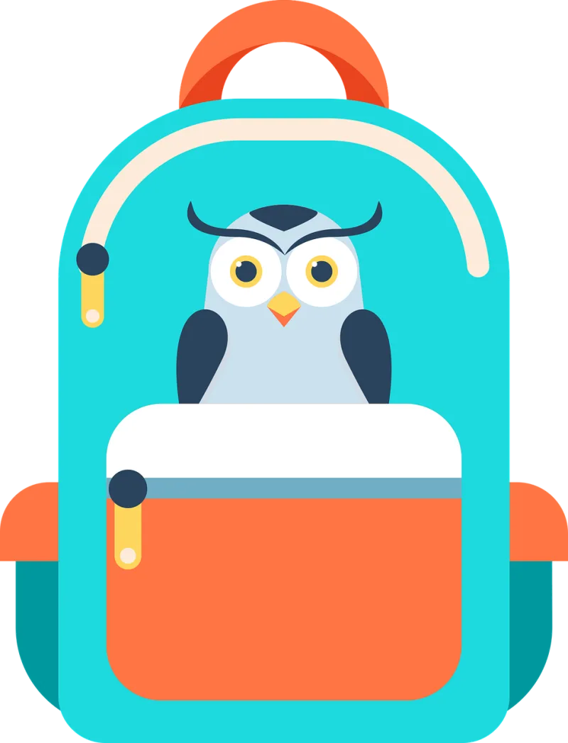 Bag School Backpack Stickdatei – Tiere