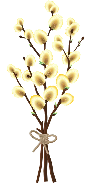 Easter Willow Spring Stickdatei