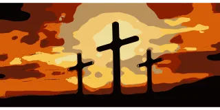 Cross Crucifixion Resurrection Stickdatei – Natur