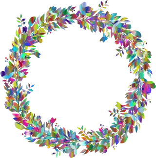 Flowers Flower background Wreath Stickdatei