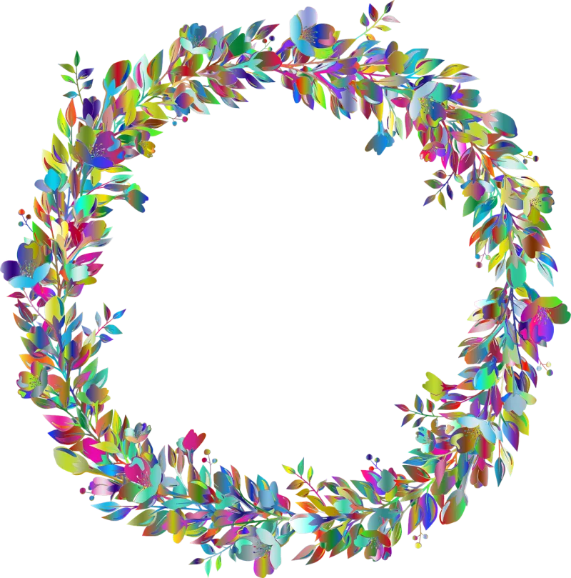 Flowers Flower background Wreath Stickdatei – Blumen