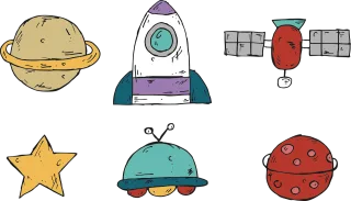 The universe Icon Symbol Stickdatei