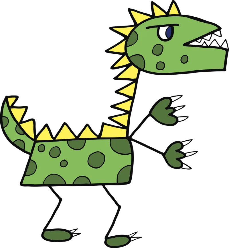 Dinosaur T-rex Drawing Stickdatei – Kinder