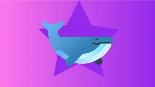 Star Nature The whale Stickdatei
