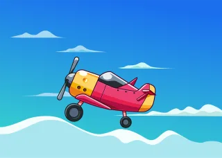 Airplane Fly Aircraft Stickdatei