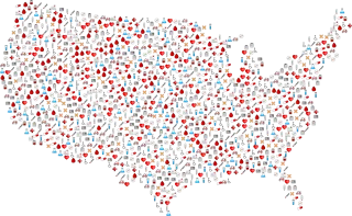 America Medical Icons Stickdatei