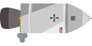 Command service module Csm Apollo Stickdatei