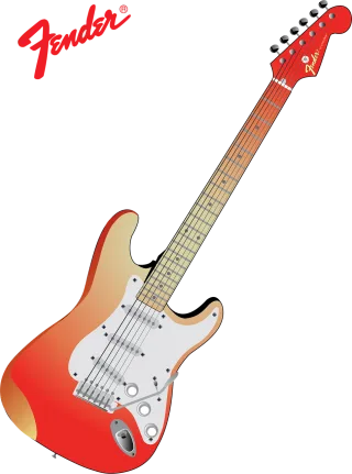 Guitar Electric guitar Fender Stickdatei