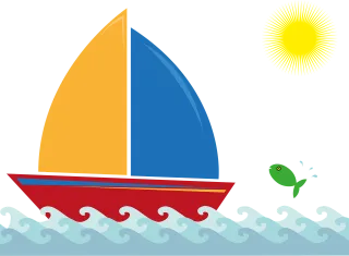 Sailboat Boat Surf Stickdatei