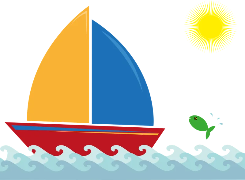 Sailboat Boat Surf Stickdatei – Sport