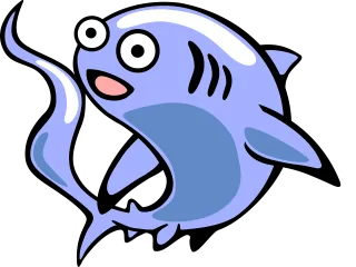 Shark Happy Smile Stickdatei