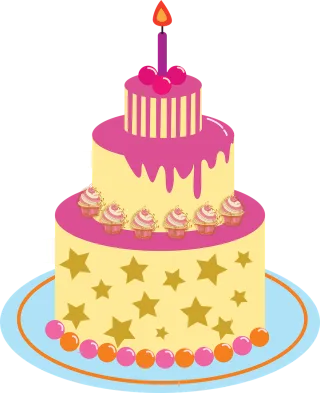 Cake Prazdnik Celebration Stickdatei – Essen & Trinken