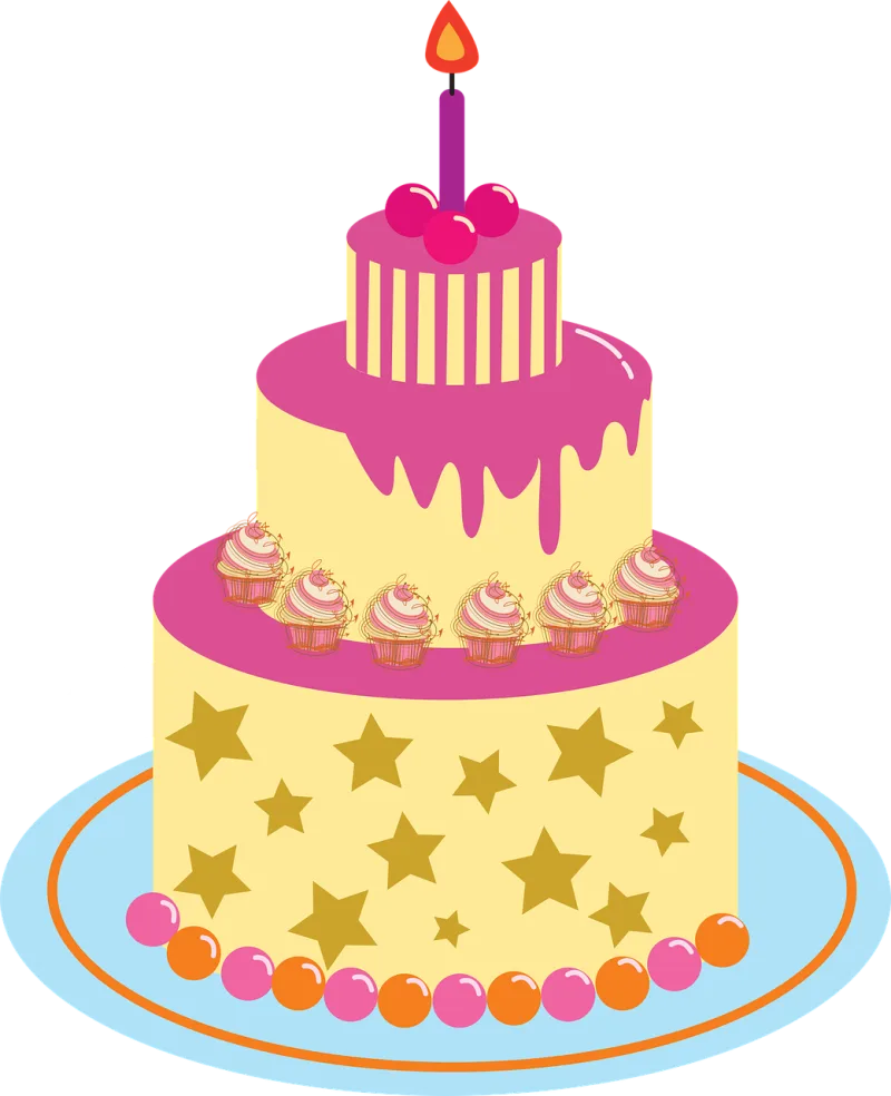 Cake Prazdnik Celebration Stickdatei – Essen & Trinken