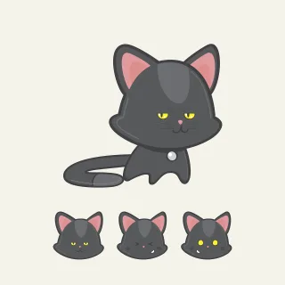 Cat Animal Nature Stickdatei