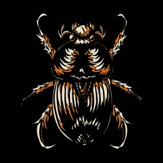 Scarab Beetle Insect Stickdatei