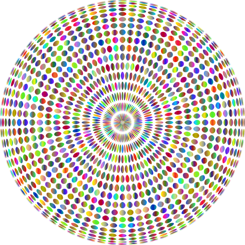 Mandala Circles Dots Stickdatei – Kinder