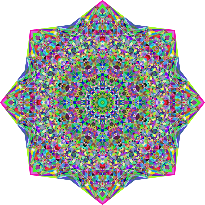 Mandala Nature Star Stickdatei – Natur
