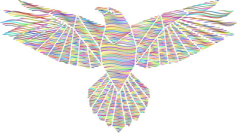 Eagle Bird Geometric Stickdatei – Kinder