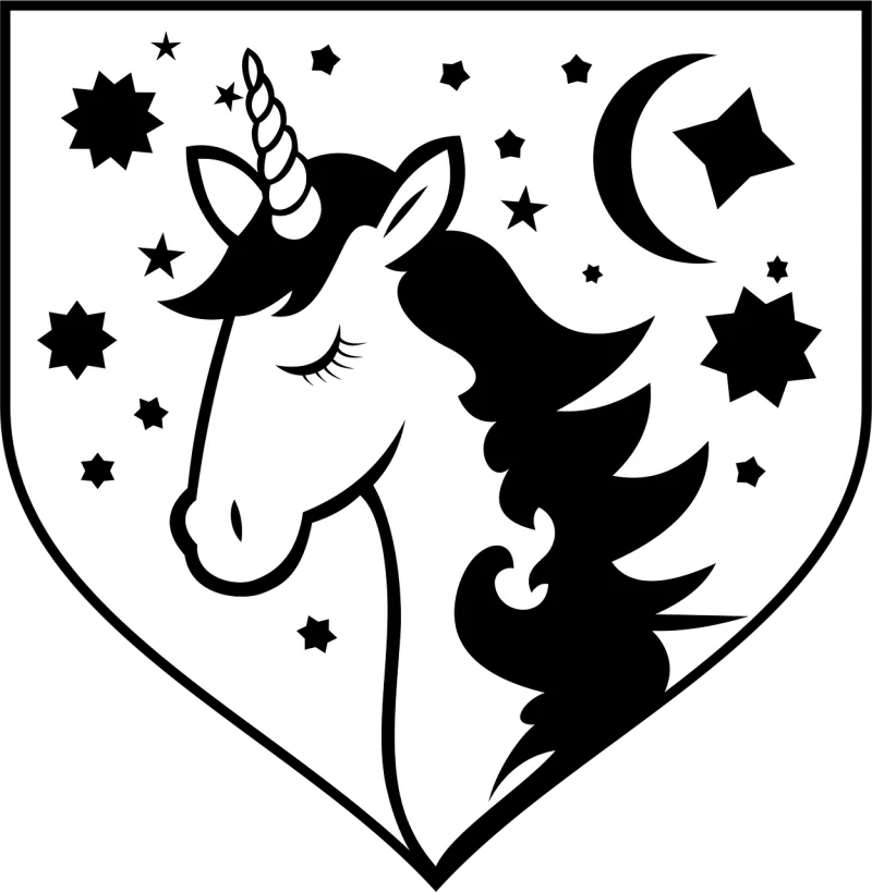 Unicorn Horse Horn Stickdatei – Kinder