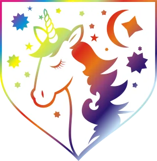 Unicorn Horse Horn Stickdatei