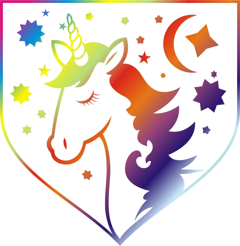 Unicorn Horse Horn Stickdatei – Kinder