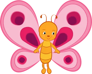 Butterfly Cute Nature Stickdatei – Tiere