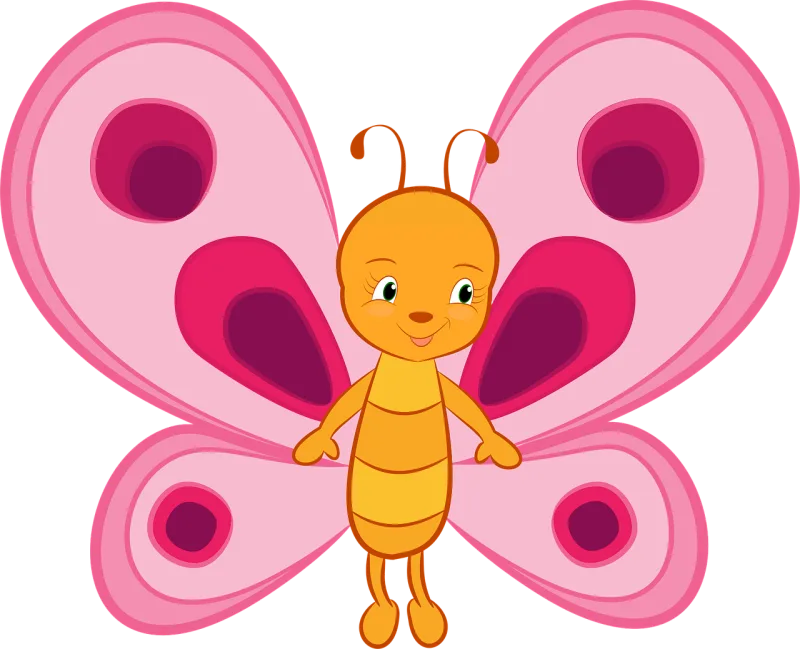 Butterfly Cute Nature Stickdatei – Tiere