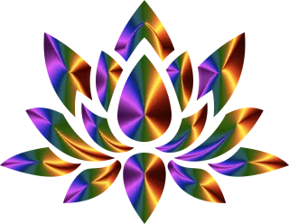 Lotus Flower Colorful Stickdatei