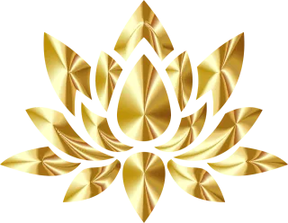 Lotus Flower Gold Stickdatei