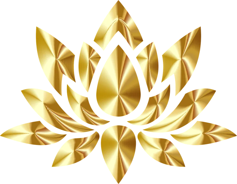 Lotus Flower Gold Stickdatei – Blumen