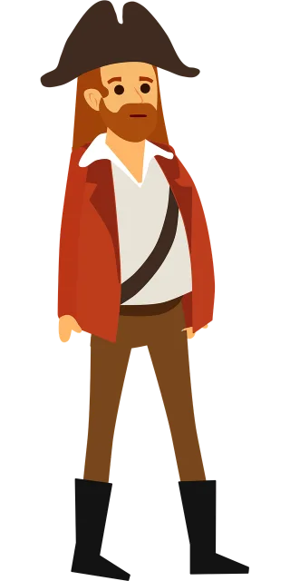Pirate Man Thief Stickdatei