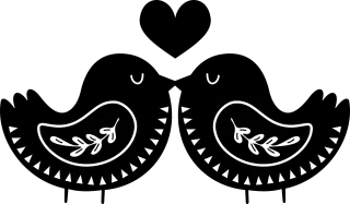 Lovebirds Birds Love Stickdatei