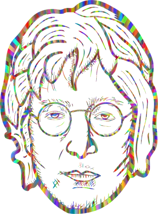 John lennon Beatles Portrait Stickdatei