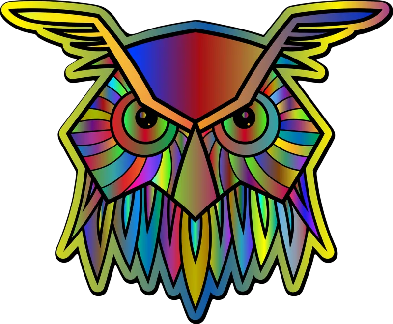 Owl Bird Line art Stickdatei – Tiere