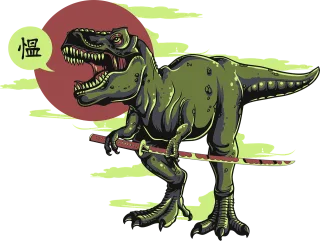 Dinosaur Katana Japan Stickdatei