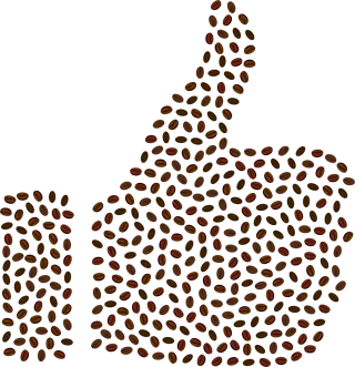 Coffee Thumbs up Like Stickdatei