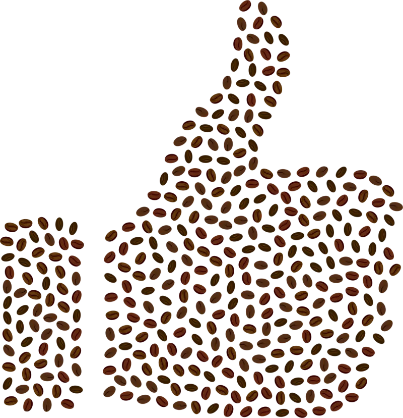 Coffee Thumbs up Like Stickdatei – Essen & Trinken