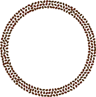 Coffee Frame Border Stickdatei