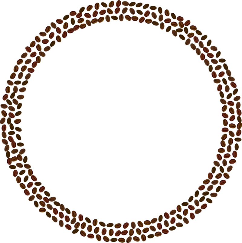 Coffee Frame Border Stickdatei – Essen & Trinken
