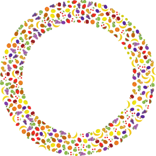 Fruit Frame Border Stickdatei